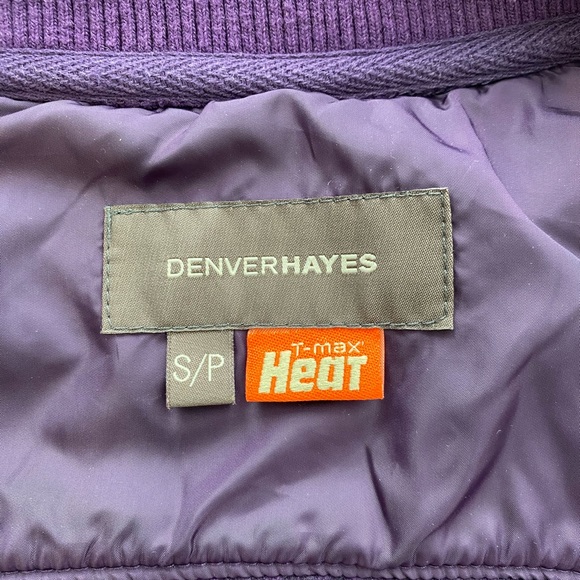 Denver Hayes T-Max Purple Zip-Up Sweater, Size S - Picture 11 of 12
